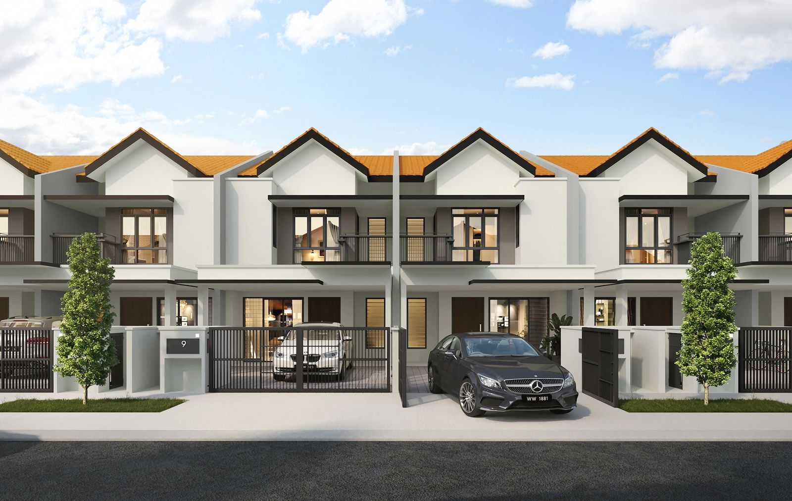 3D-rendered development used in property marketing